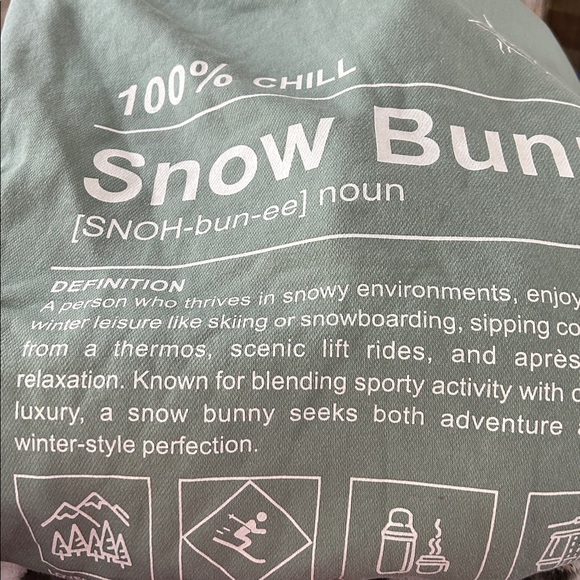 NWT  Wild Fable Target Snow Bunny Oversized Hoodie 🐰 Size L Z535 - Picture 3 of 3